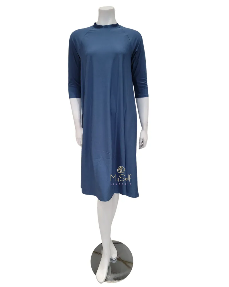 18FL201-B Chambray Swing Swim Dress Regular Length