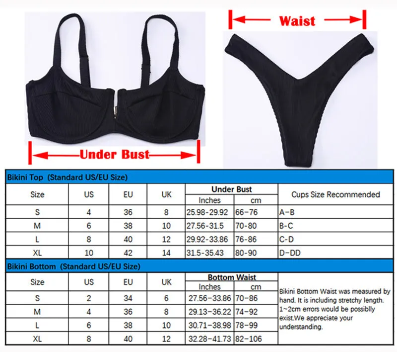 2 Piece Low Rise Bottom Swimwear Brazilian High Cut Bikini Set