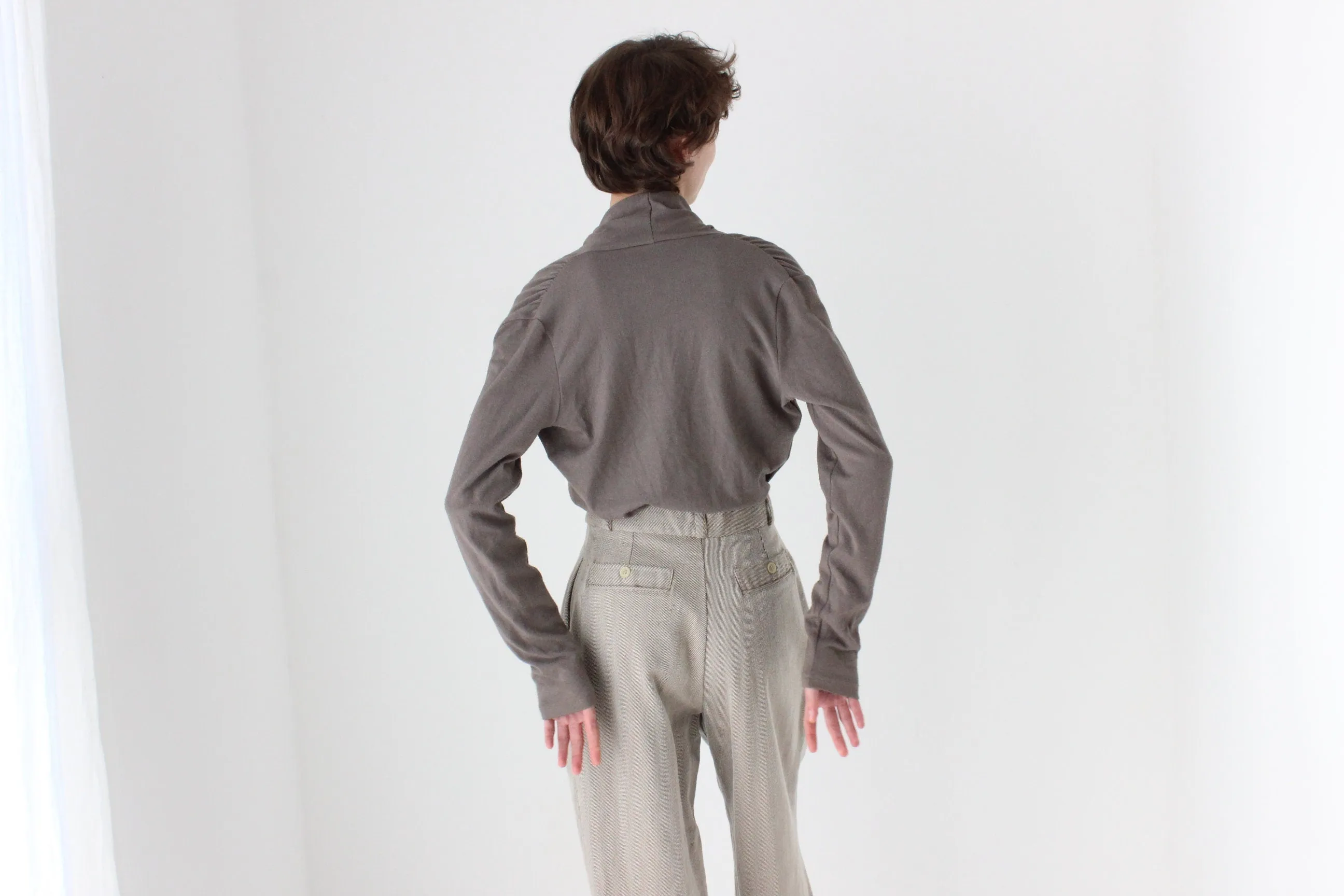 2000s Plunge / Wrap Knit Top