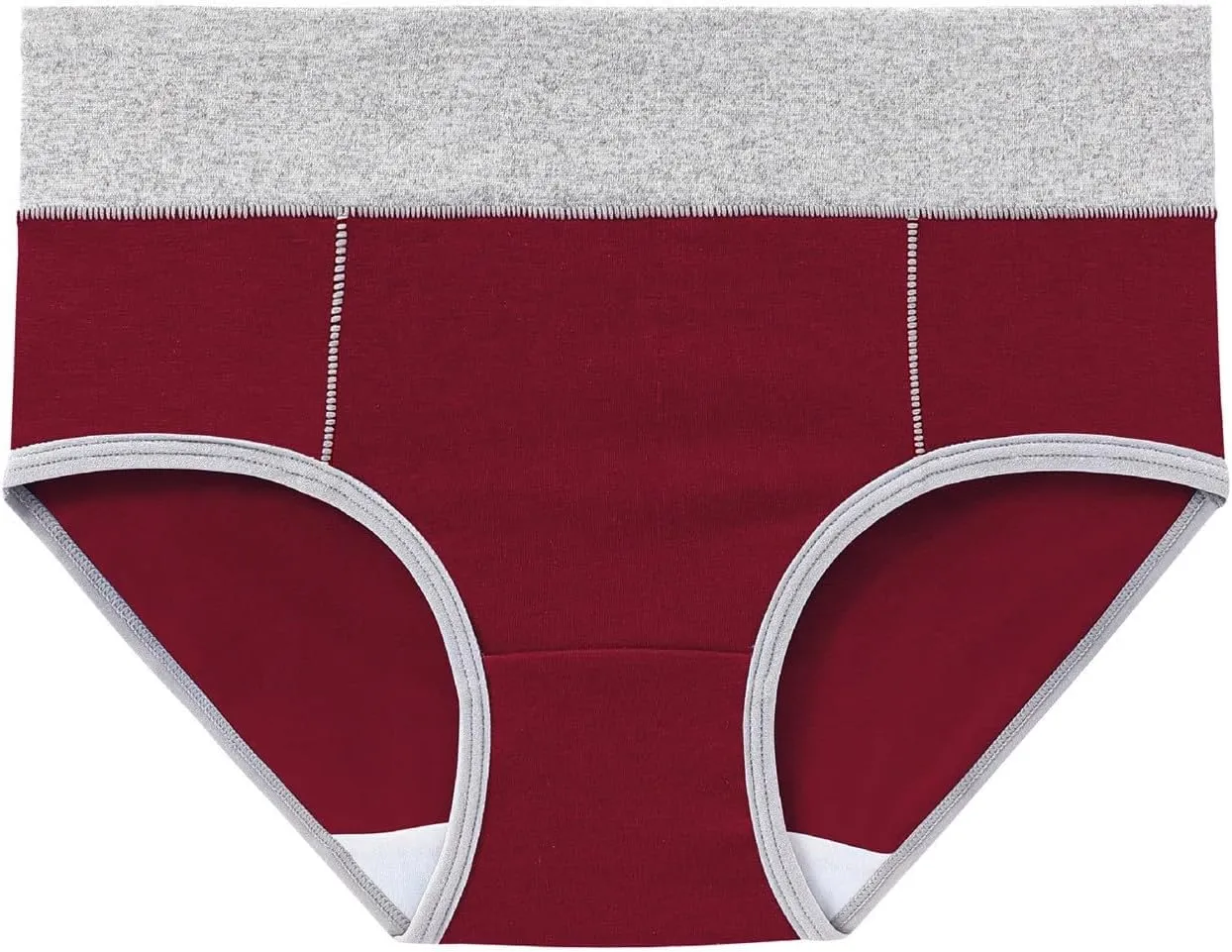 3 PCS Briefs for Women Cotton Seamless Patchwork Underwear High Waist Breathable Full Coverage Plus Size Panties