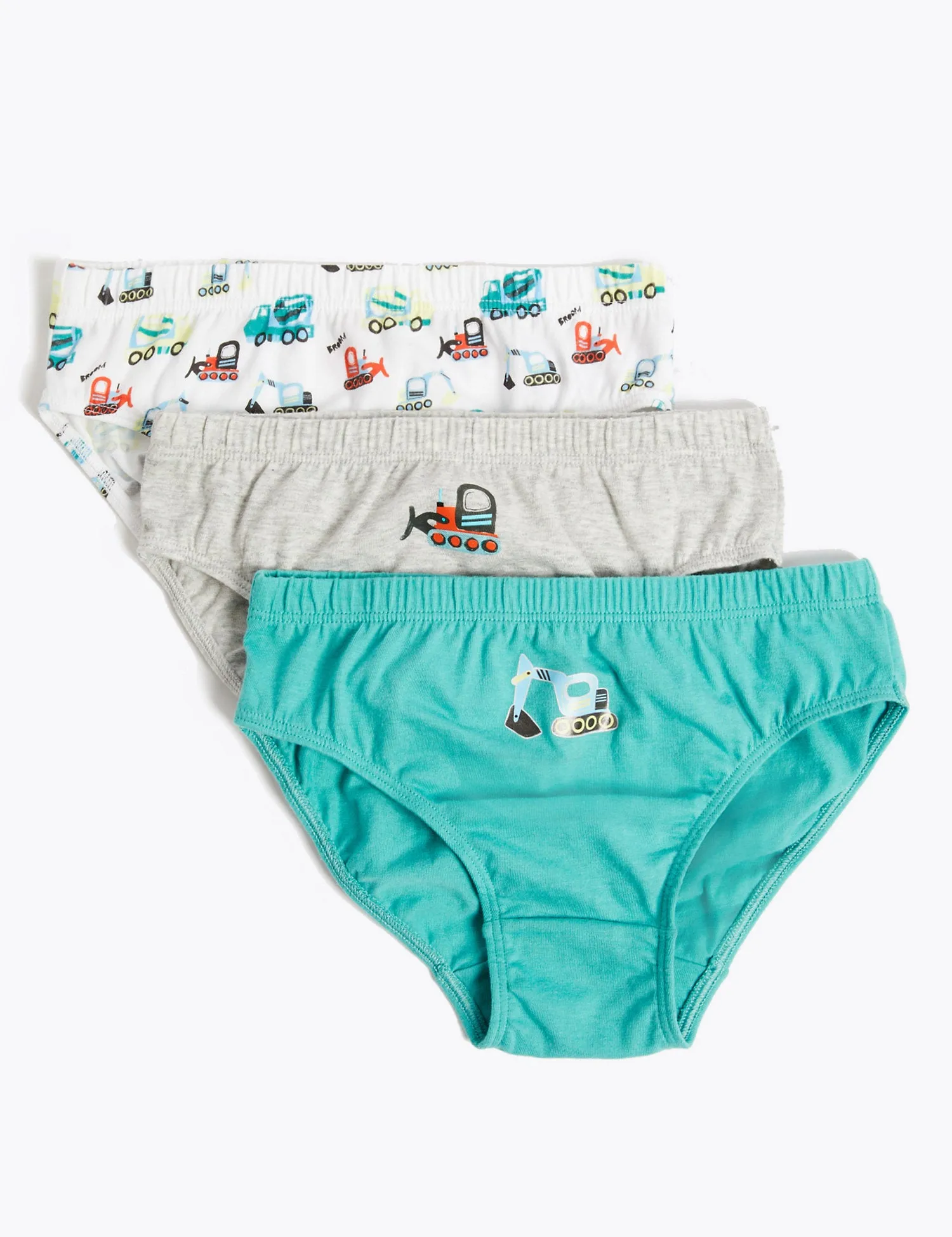 5 Pack Pure Cotton Digger Briefs