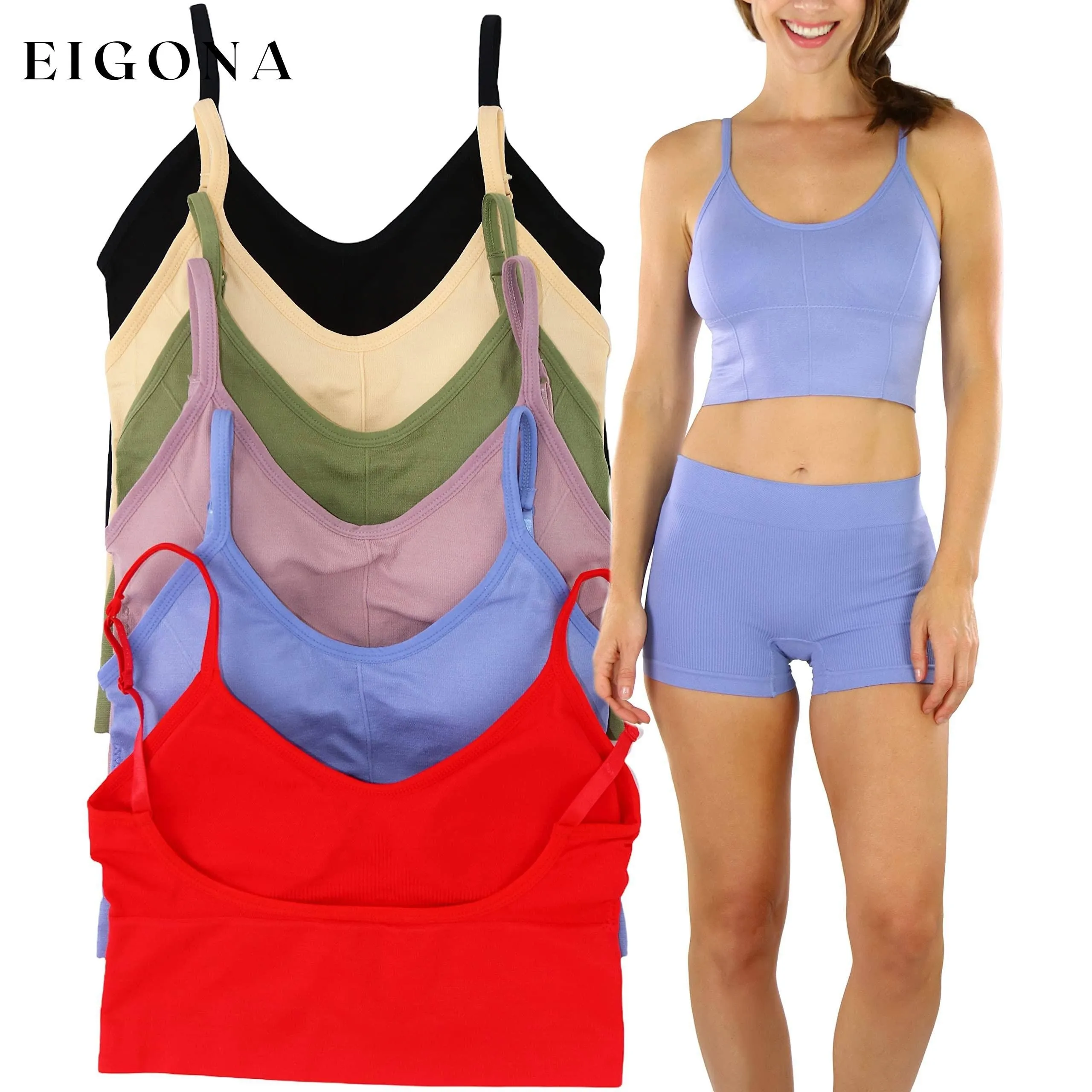 6-Pack: Women's Matching Bras or Boyshorts