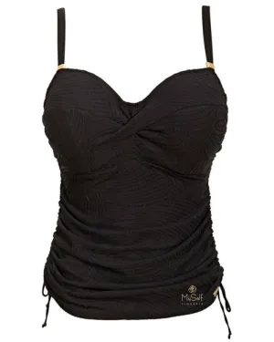 6356 Black Ottawa Underwire Tankini Top