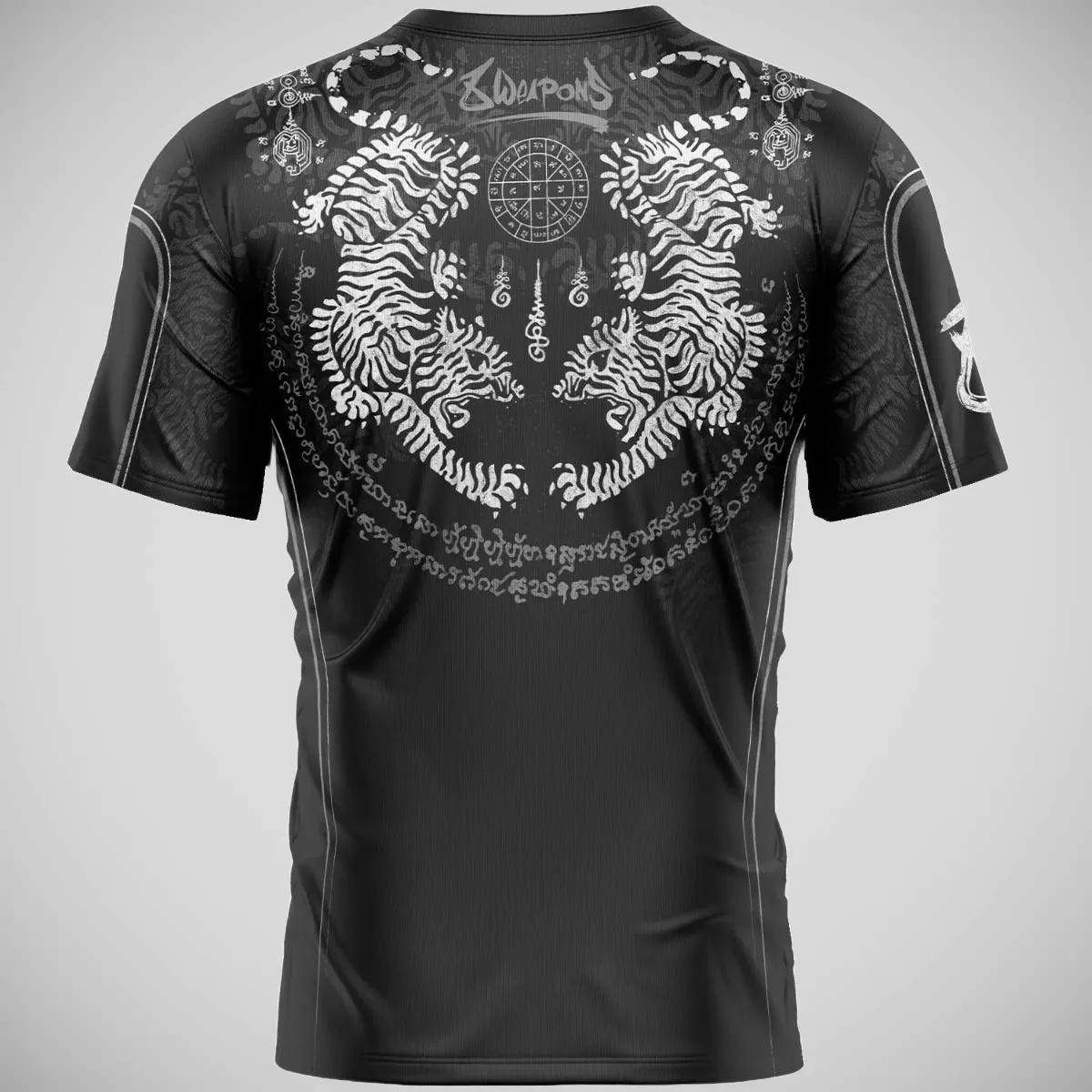 8 Weapons Tiger Yant Functional T-Shirt Black/Grey