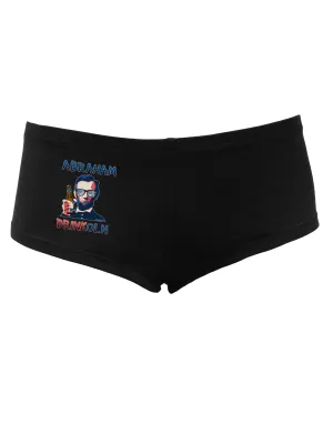 Abraham Drinkoln with Text Women's Dark Boyshorts