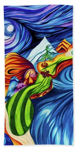 Abstract Golf Hole - Beach Towel