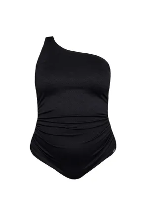 Acapulco Black One Shoulder One Piece Swimsuit
