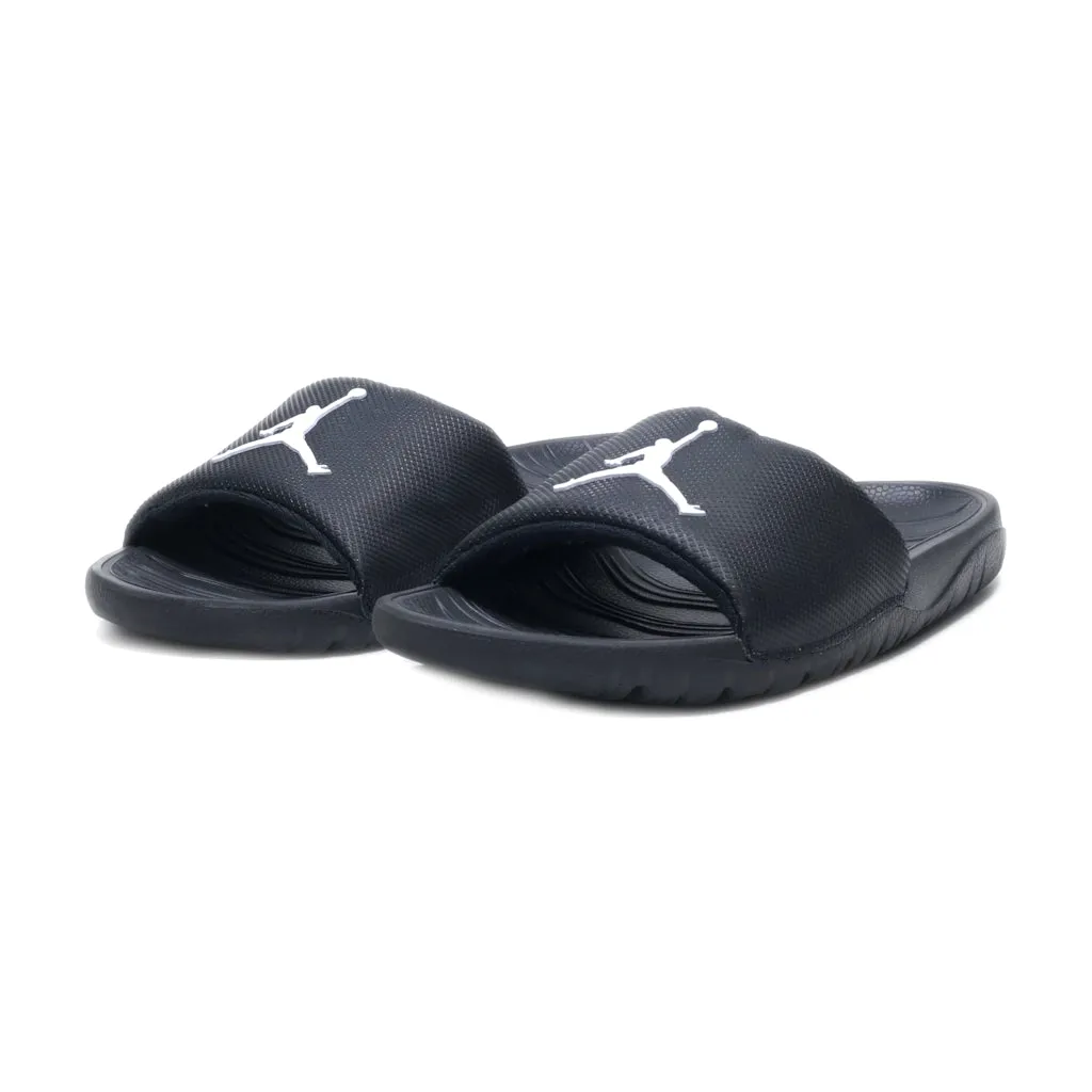 Air Jordan Flip Flops Fabric Black Colour For Men