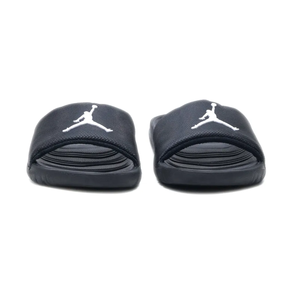 Air Jordan Flip Flops Fabric Black Colour For Men