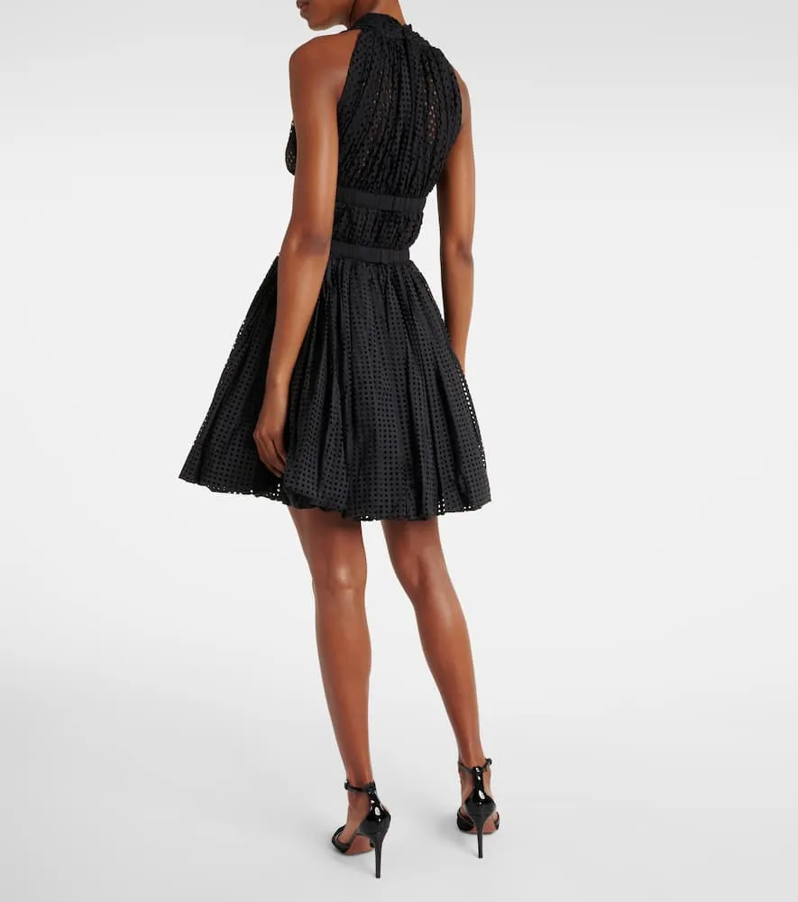 Alaia Deesse cotton-blend minidress
