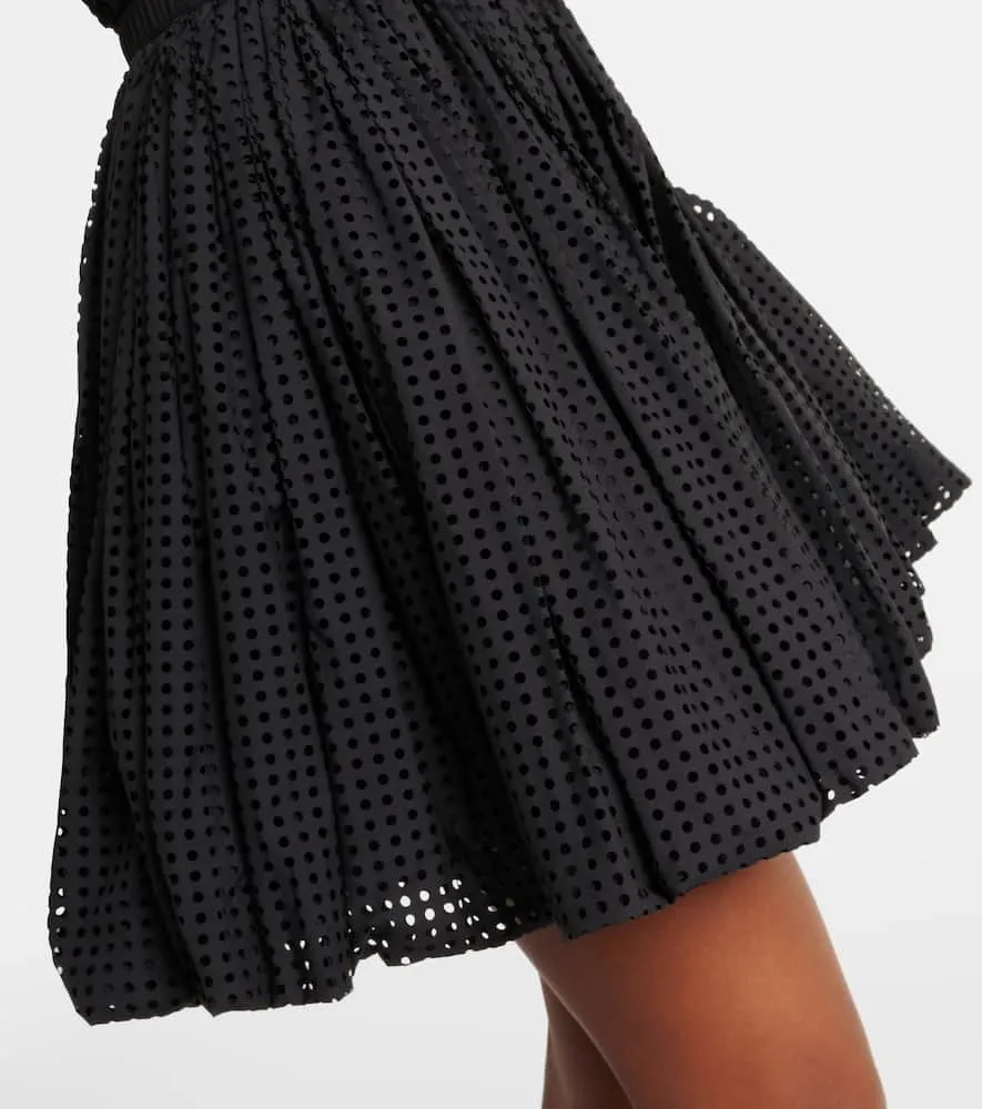 Alaia Deesse cotton-blend minidress