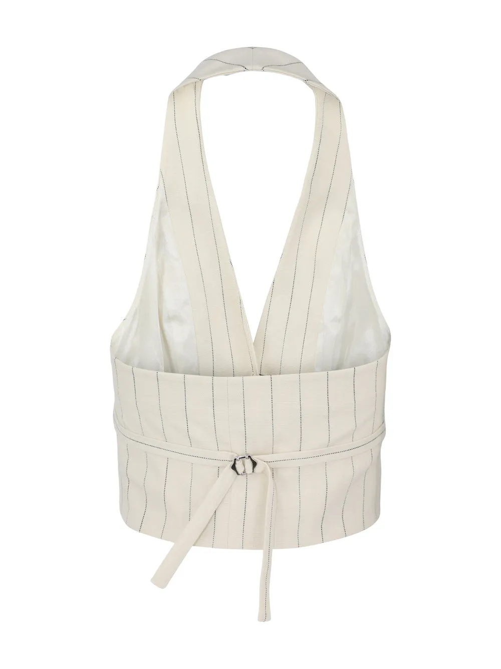 A.L.C. Woodson Vest in Cream/Black Stripe