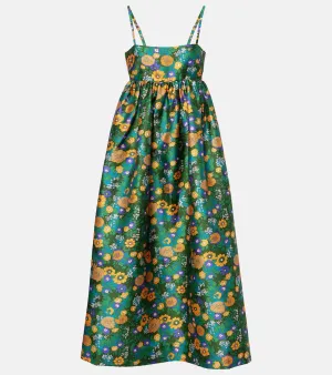 Alemais Printed open-back midi dress