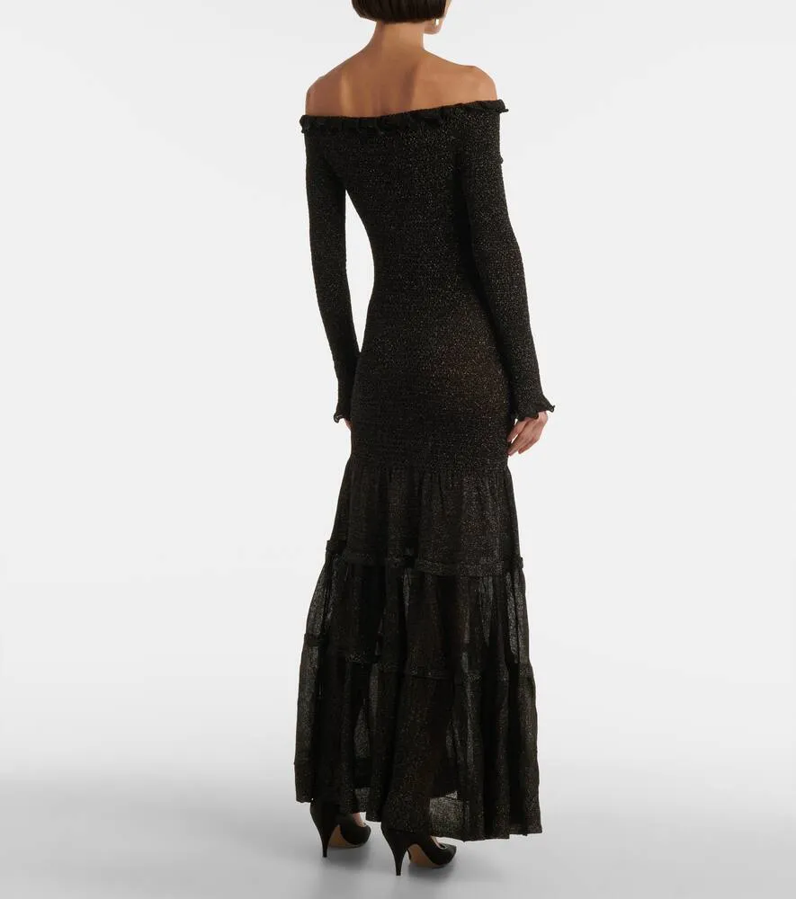 Altuzarra Polly off-shoulder jersey maxi dress