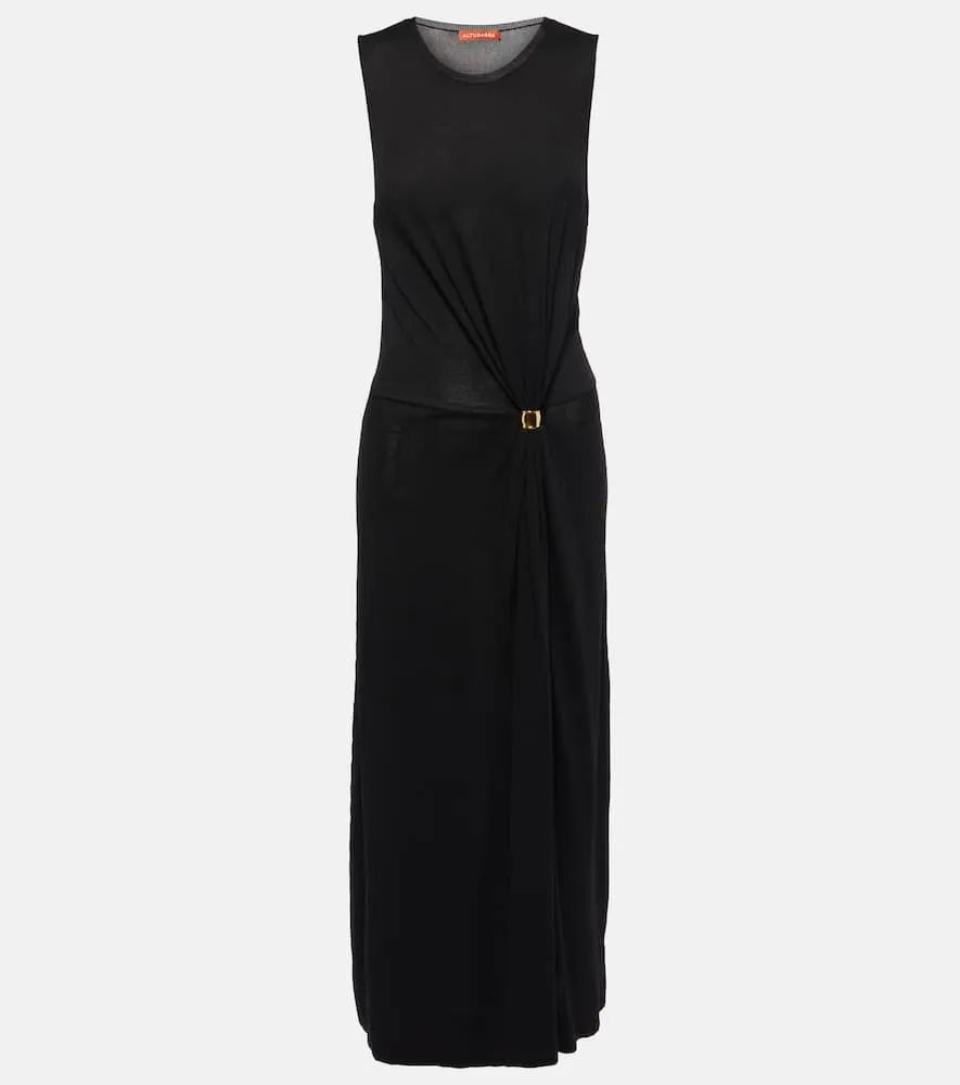 Altuzarra Saralien gathered jersey midi dress