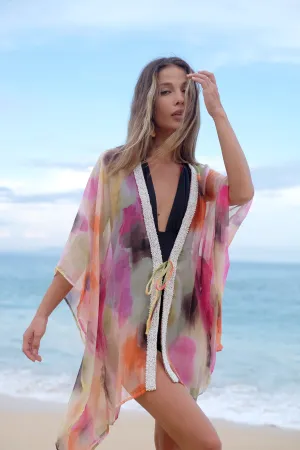 Amisha Women's Ombre Print Beach Kaftan
