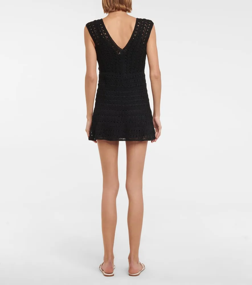Anna Kosturova Jennifer crochet cotton minidress
