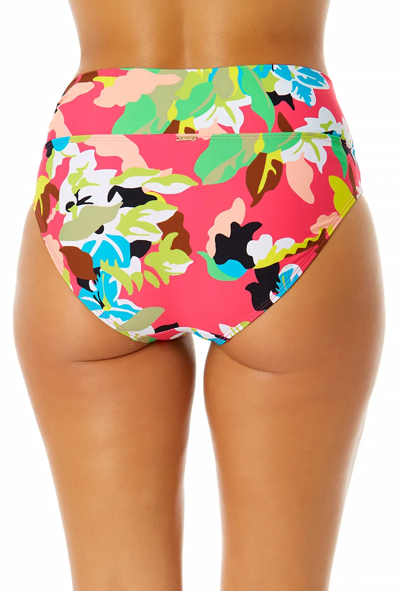 Anne Cole - Women's Side Ring Mid Rise Bikini Swim Bottom