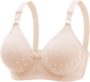 Anti Sagging Bralette for Women No Underwire Breathable Full Coverage Bras High Support Comfort Powerful Push Up Bra