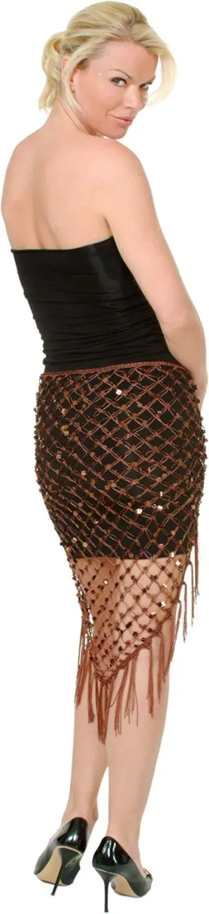 Arsimus Crochet Triangle Scarf with Fringes