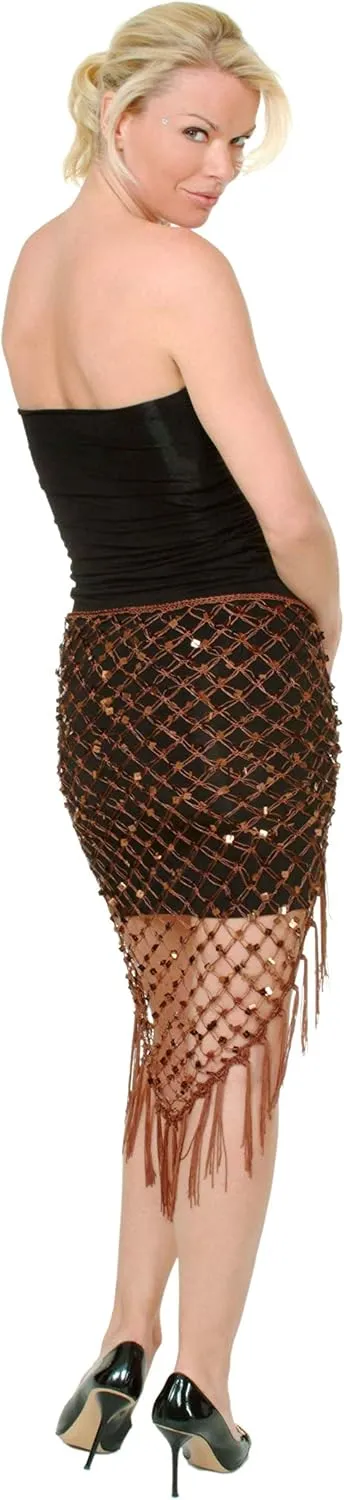 Arsimus Crochet Triangle Scarf with Fringes