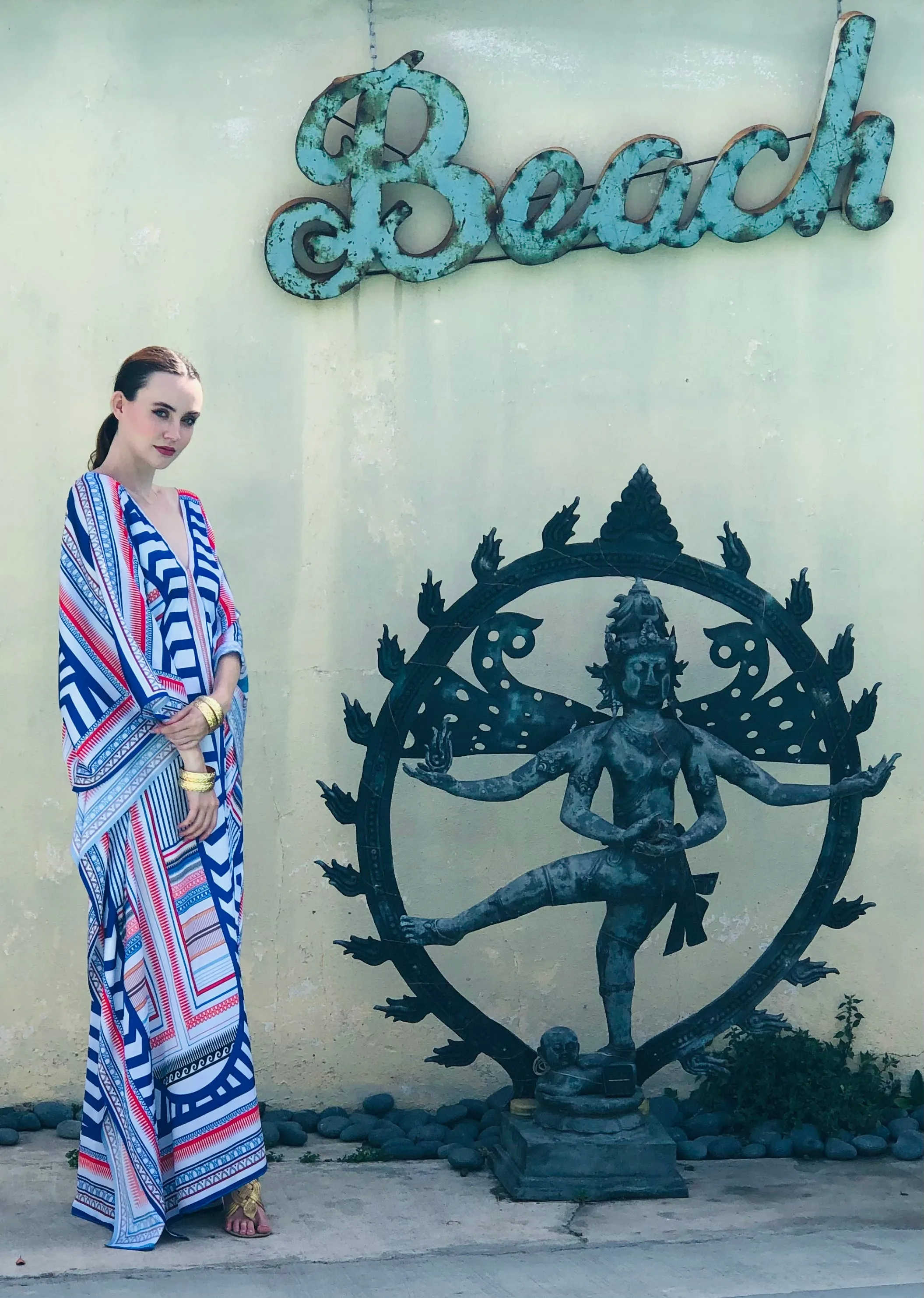 Art Deco / Liberty - Eiffel Maxi Kaftan