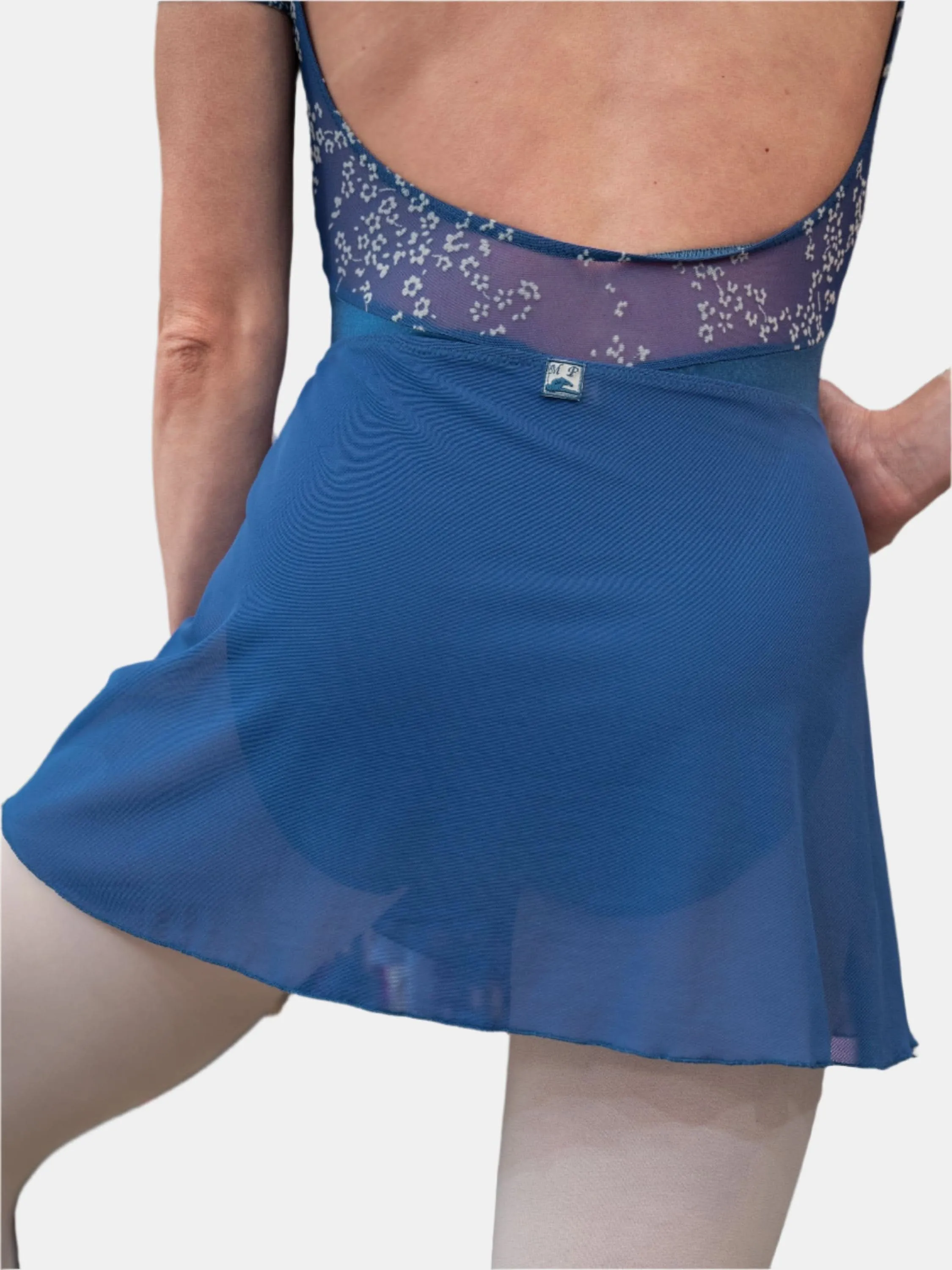 Ash Mesh Wrap Short Dance Skirt MP301