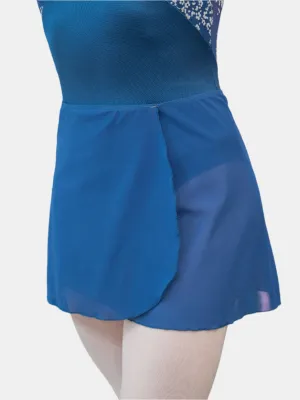 Ash Mesh Wrap Short Dance Skirt MP301