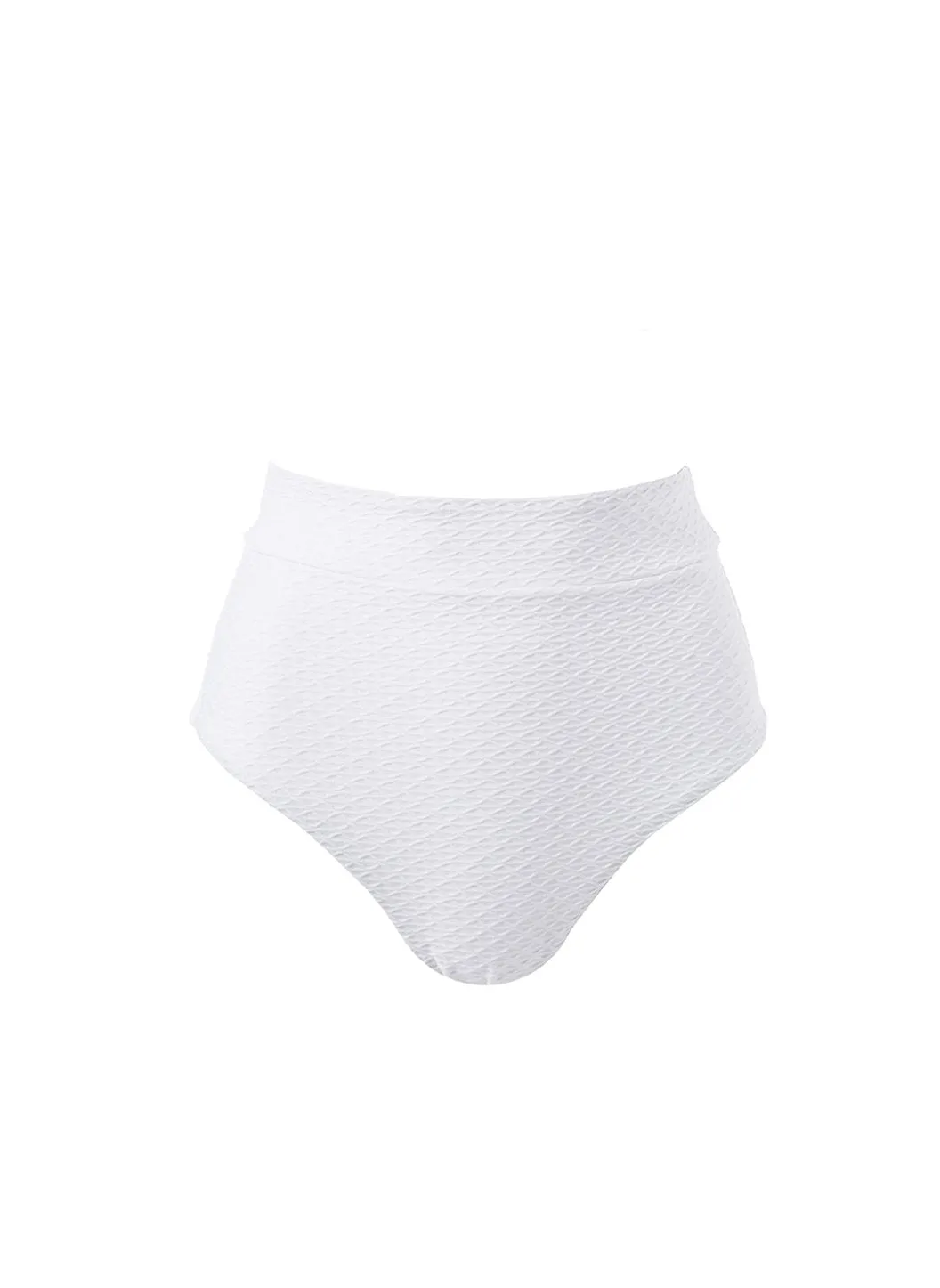 Asia White Waves Bikini Bottom