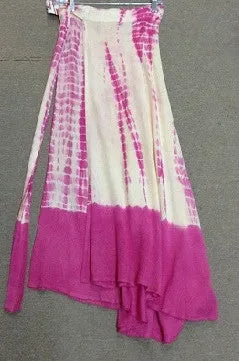 Assorted Rayon Tie Dye Wrap Skirt