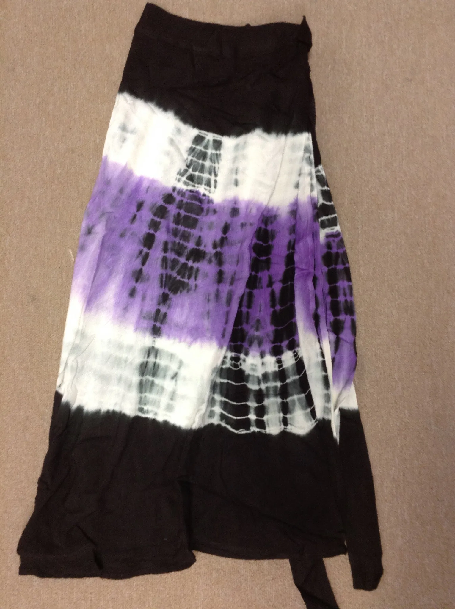 Assorted Rayon Tie Dye Wrap Skirt