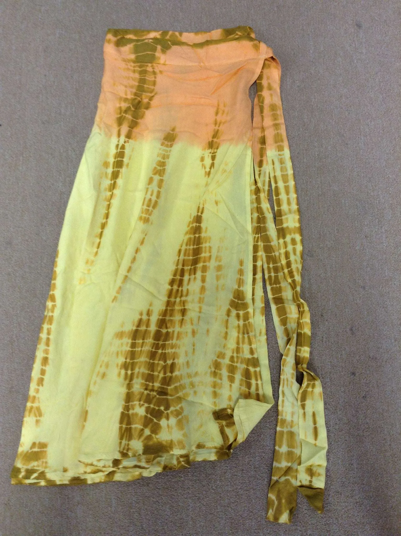 Assorted Rayon Tie Dye Wrap Skirt