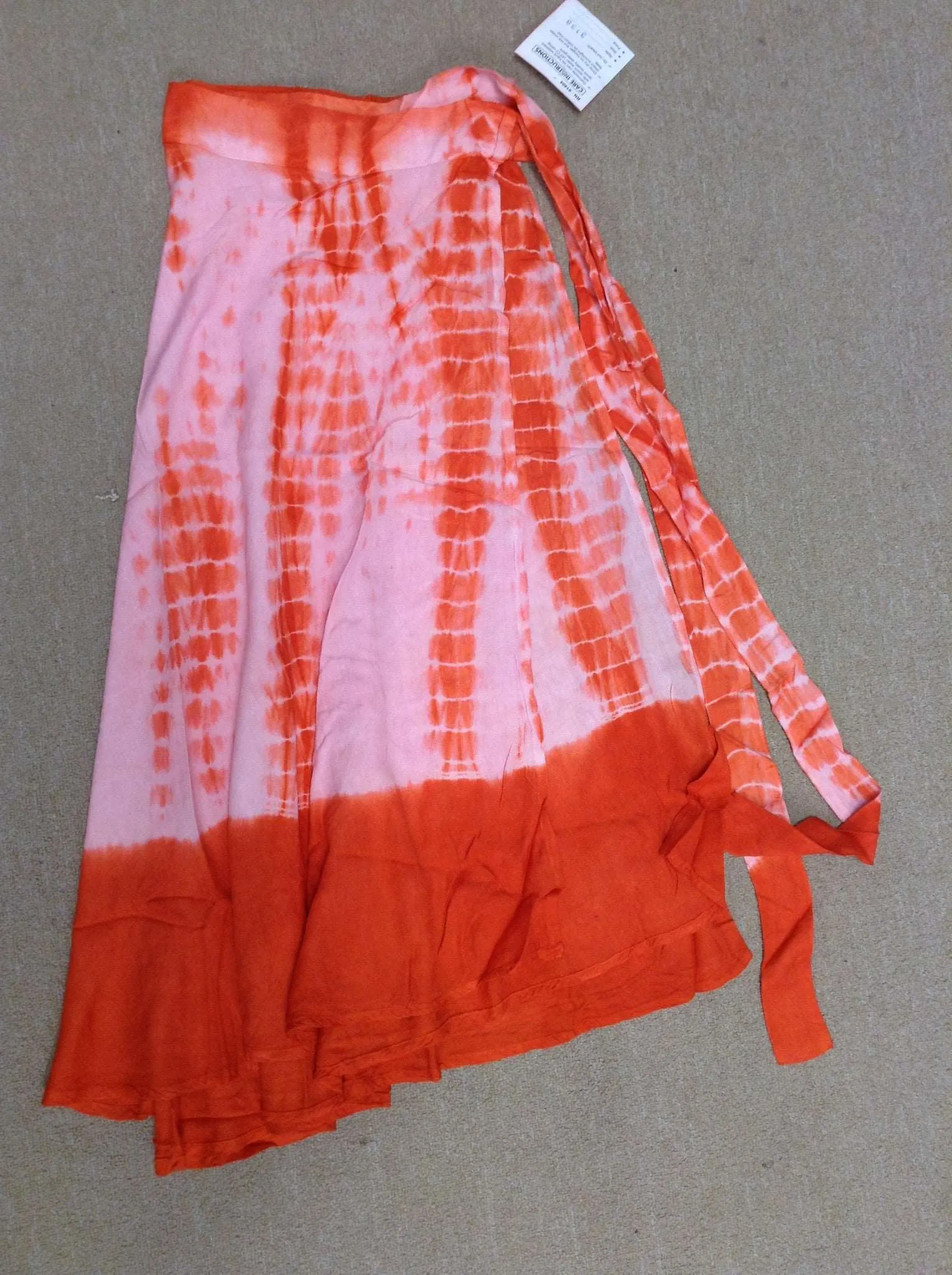 Assorted Rayon Tie Dye Wrap Skirt