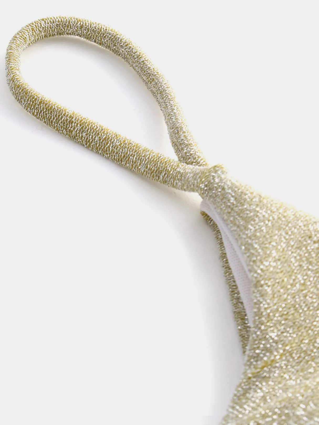 Asymmetrical One Shoulder Gold 2 Piece Bikini