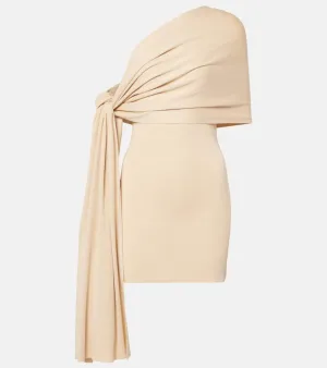 Aya Muse Chara one-shoulder silk-blend minidress