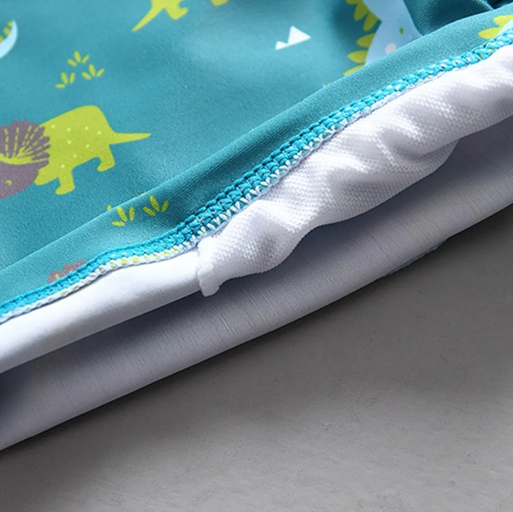 Baby Swimwear Dinosaur Print UPF50 Children&#39;s Swimsuit Separate Swimming Suit for Boy Bathing Clothes Toddler Boys Beachwear