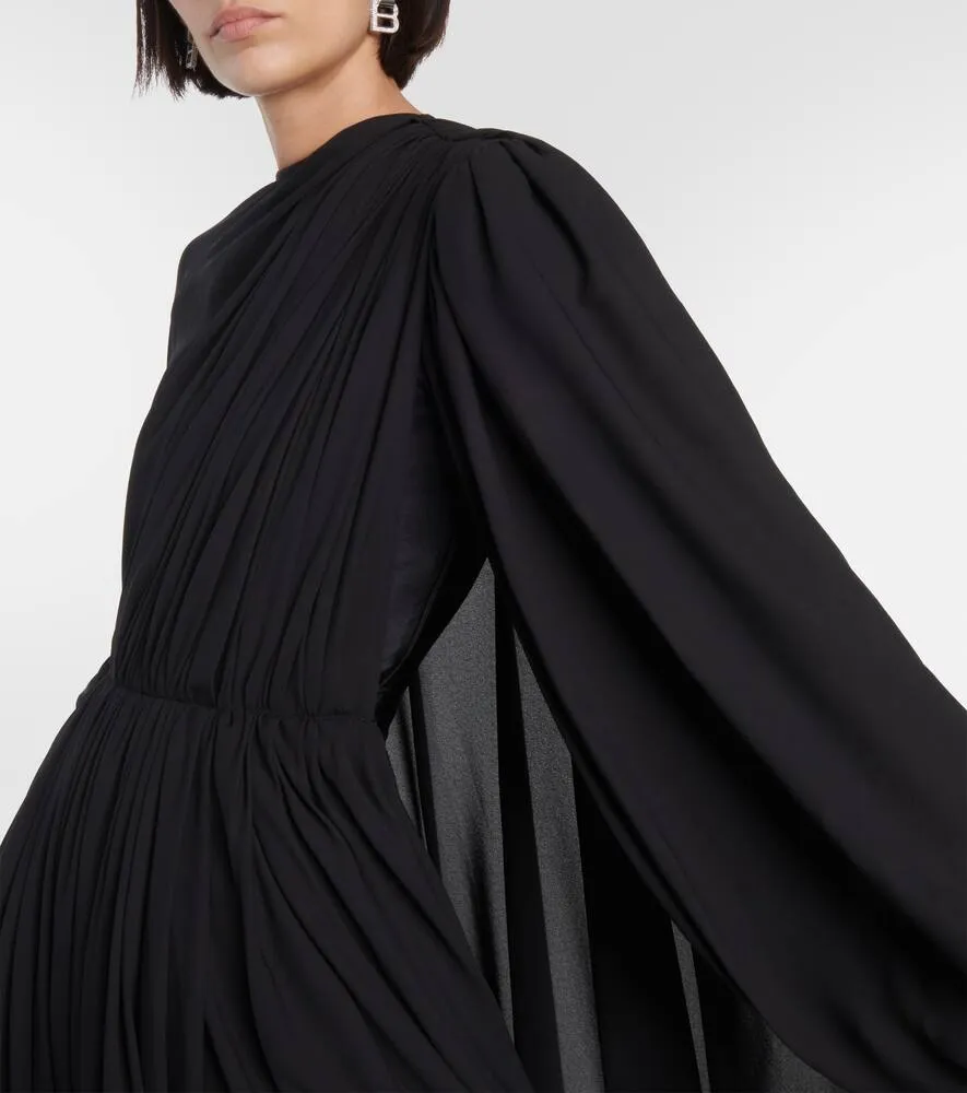 Balenciaga Asymmetric cr√É¬™pe minidress