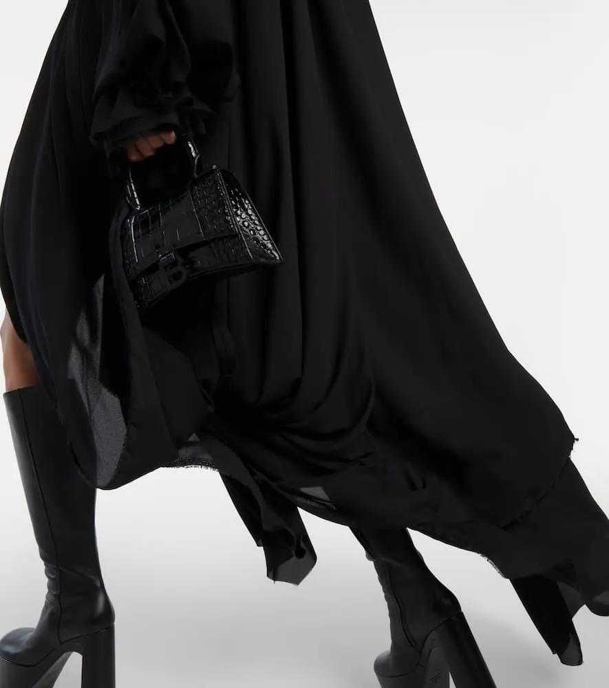 Balenciaga Asymmetric cr√É¬™pe minidress