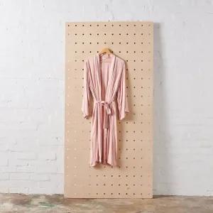 Bamboo Robe in Pink - Long Length