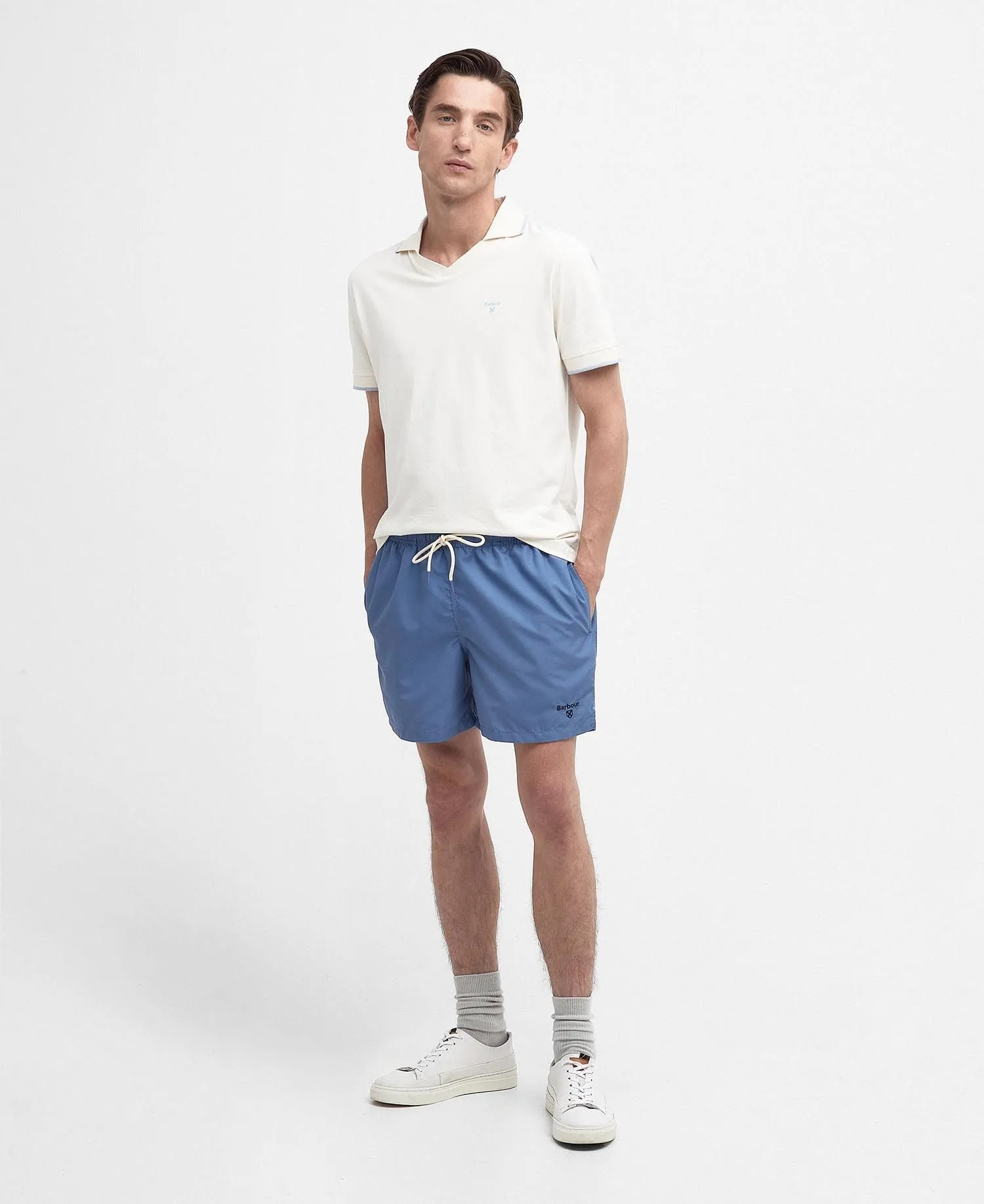 Barbour Staple Logo 5 Swim Shorts BU17 Force Blue