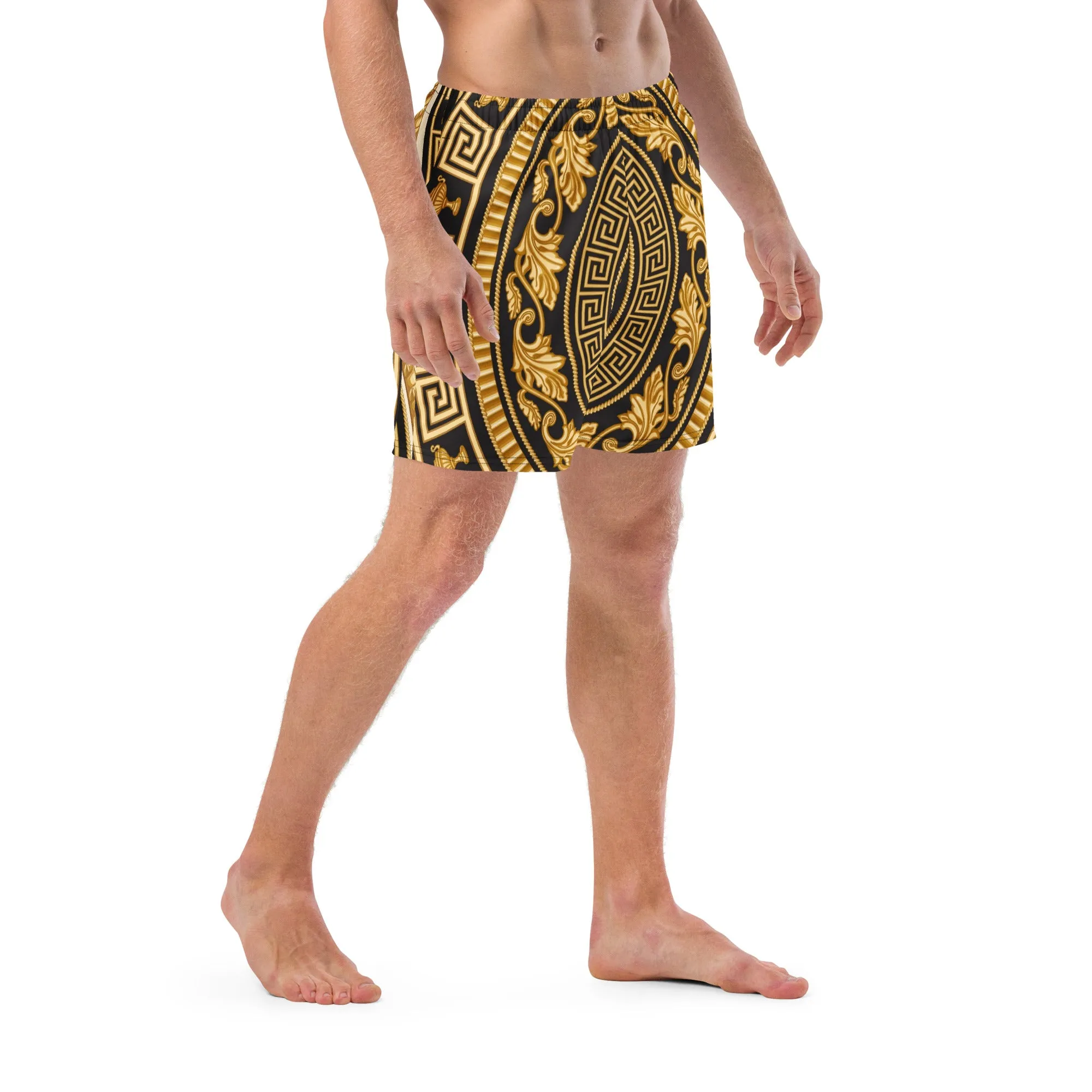 Baroque All-Over Print Recycled Swim Trunks