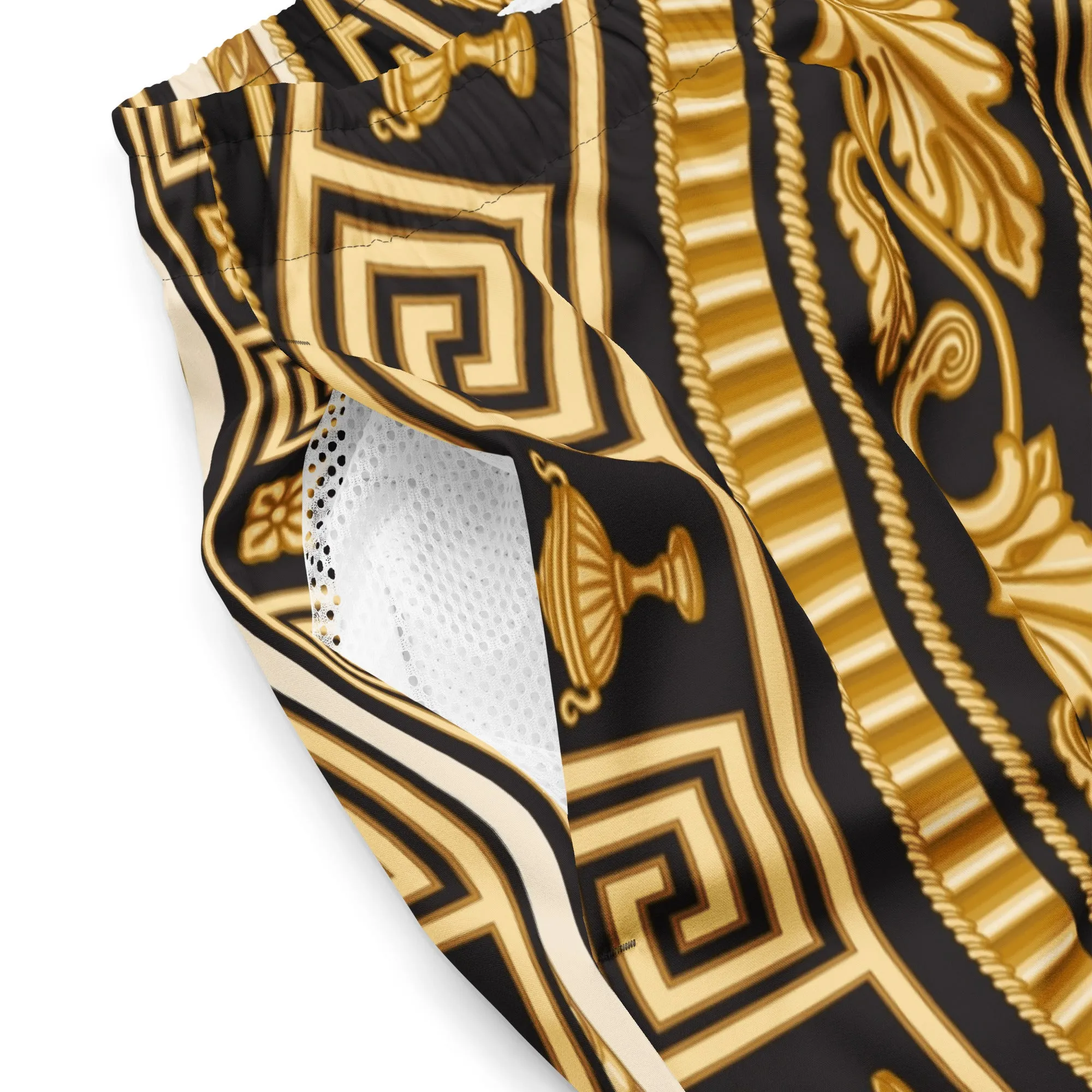 Baroque All-Over Print Recycled Swim Trunks