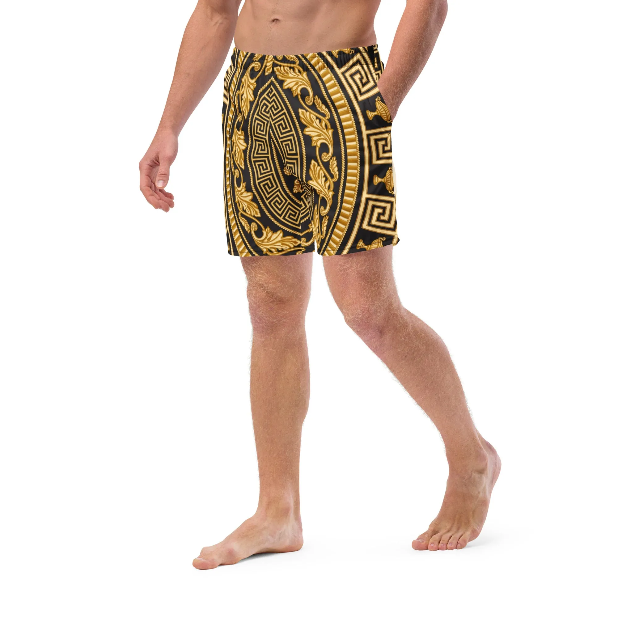 Baroque All-Over Print Recycled Swim Trunks