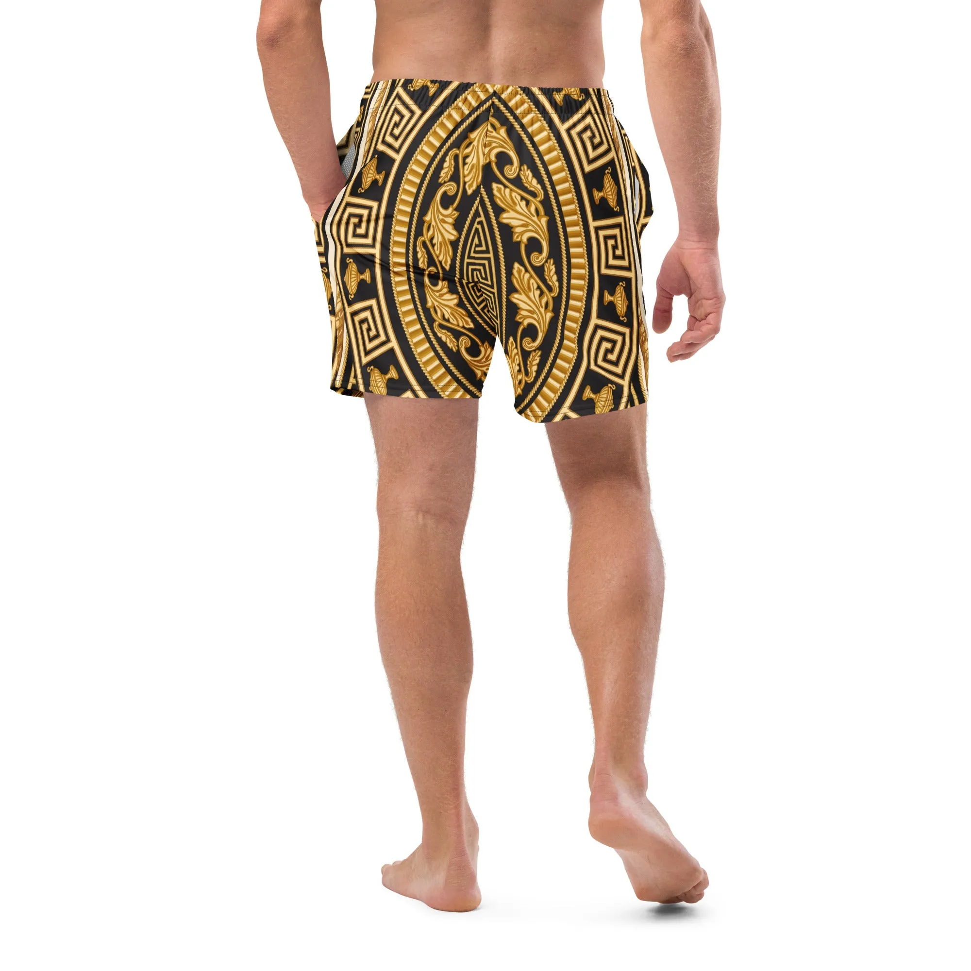 Baroque All-Over Print Recycled Swim Trunks