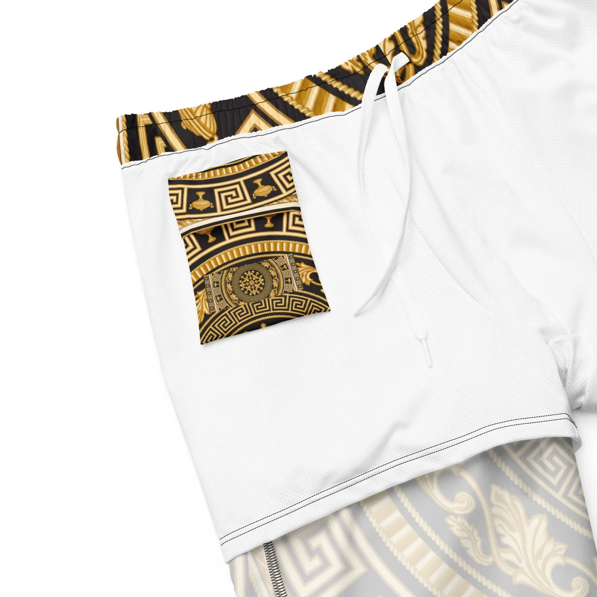 Baroque All-Over Print Recycled Swim Trunks