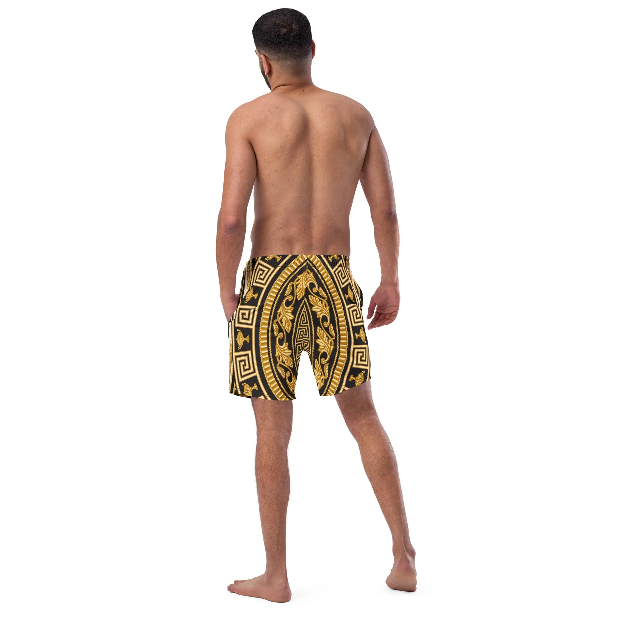 Baroque All-Over Print Recycled Swim Trunks