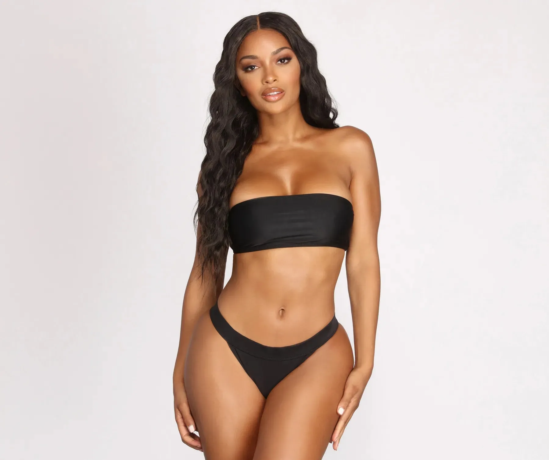 Basic Vibes Bandeau Swim Top