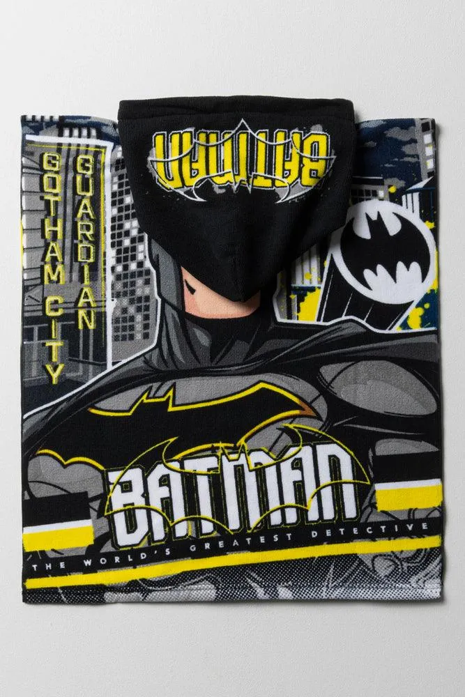 Batman Hooded Towel Black