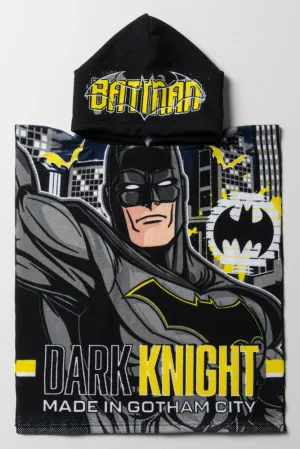 Batman Hooded Towel Black