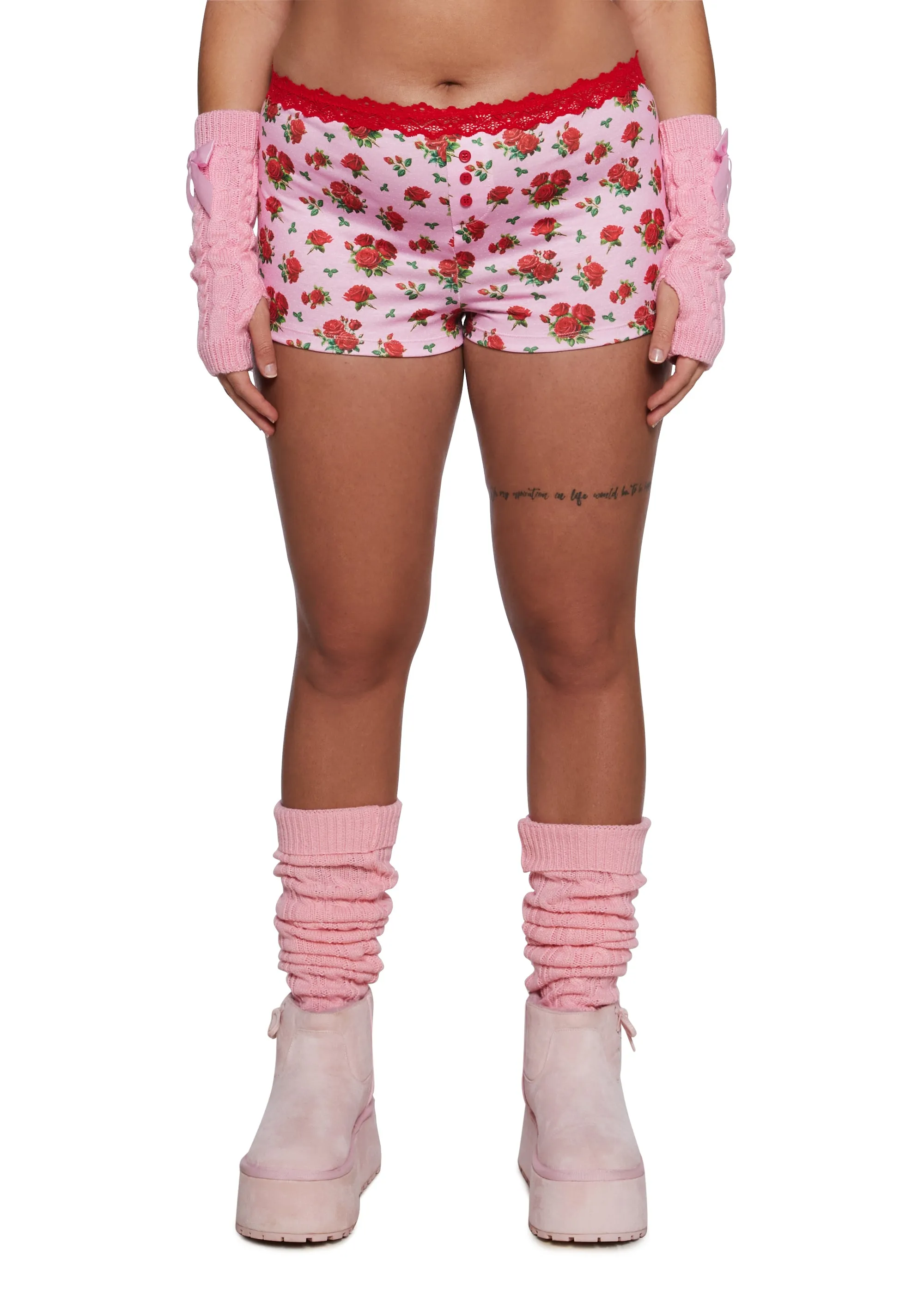 Be Mine Tonight Knit Boyshorts
